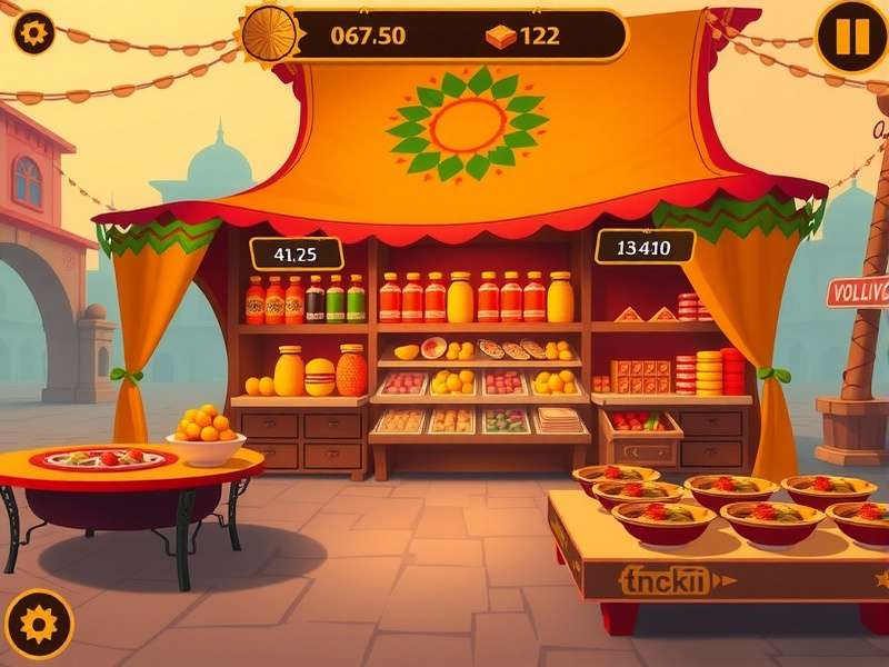 Tandoori Tracker gameplay guide showing optimal stall layout